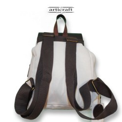 Σακίδιο Halcyon Backpack Burban με Κερωμένο Καμβά και Δέρμα (T141)