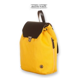Σακίδιο Halcyon Backpack Burban με Κερωμένο Καμβά και Δέρμα (T145)