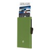 Θήκη αλουμινίου για πιστωτικές κάρτες C-Secure Olive-Green με προστασία RFID (Α1102)
