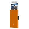 Θήκη αλουμινίου για πιστωτικές κάρτες C-Secure Πορτοκαλί με προστασία RFID (Α1104)