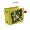 Χειροποίητο μουσικό κουτί, με σχέδιο "Queen - We Are The Champions", σε σχήμα βιβλίου, από χαρτόνι (G587)