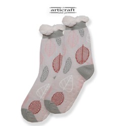 Κάλτσες - Παντόφλες με Επένδυση Γούνα και Αντιολισθητικό Πάτο (G615)