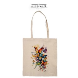 Υφασμάτινη Shopping Bag Butterflies (T201)