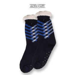 Κάλτσες - Παντόφλες με Επένδυση Γούνα και Αντιολισθητικό Πάτο (G658)