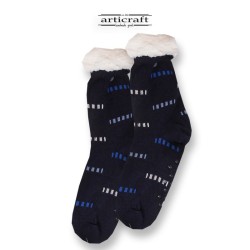 Κάλτσες - Παντόφλες με Επένδυση Γούνα και Αντιολισθητικό Πάτο (G659)