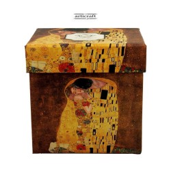 Κεραμική Κούπα 380ml, με σχέδιο "THE KISS Brown by Gustav Klimt" Artist Duo-Gift (G724)