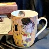Κεραμική Κούπα 380ml, με σχέδιο "THE KISS Brown by Gustav Klimt" Artist Duo-Gift (G724)