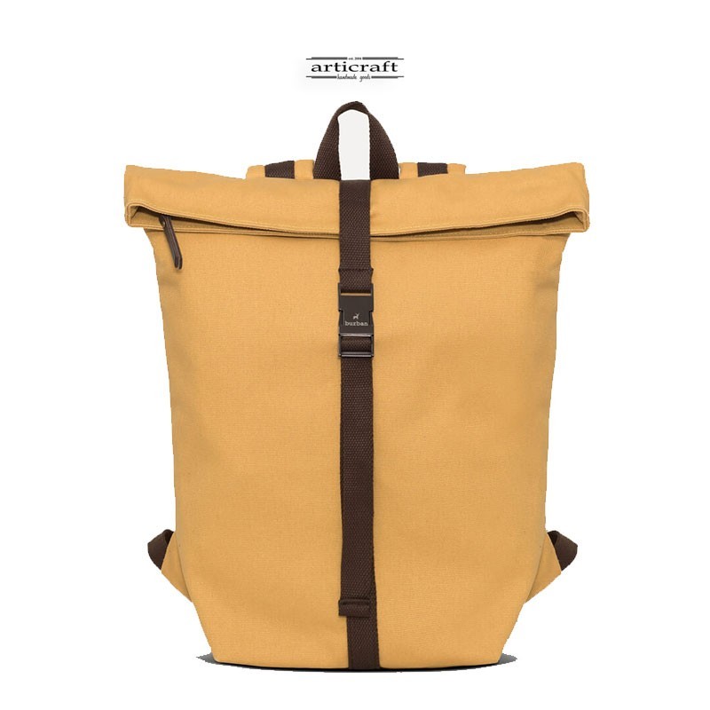 Σακίδιο SomerSault RollTop Burban με Κερωμένο Καμβά και Δέρμα (T230)