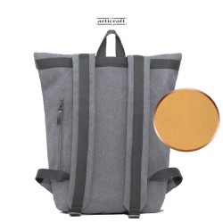 Σακίδιο SomerSault RollTop Burban με Κερωμένο Καμβά και Δέρμα (T230)