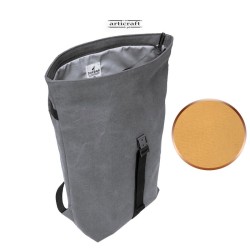 Σακίδιο SomerSault RollTop Burban με Κερωμένο Καμβά και Δέρμα (T230)
