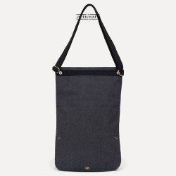 Τσάντα adapt Body bag Burban με Κερωμένο Καμβά και Δέρμα (T234)