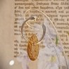 Σκουλαρίκια Elegant χρυσοί κύκλοι, καρφωτά (E376)