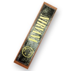 Χειροποίητος δερμάτινος σελιδοδείκτης "Nirvana", με εκτύπωση (D004)