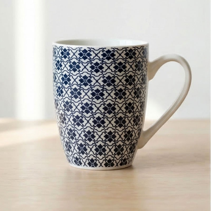 Κεραμική Κούπα 380ml με σχέδιο, "Pattern Flowers" (G780)