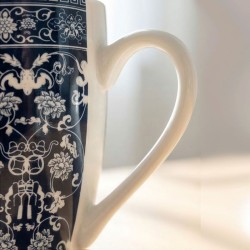 Κεραμική Κούπα 380ml με σχέδιο, "Paisley Pattern Flowers" (G782)