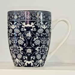 Κεραμική Κούπα 380ml με σχέδιο, "Paisley Pattern Flowers" (G782)