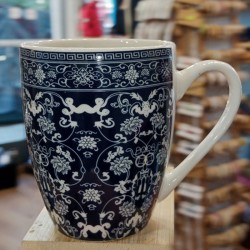 Κεραμική Κούπα 380ml με σχέδιο, "Paisley Pattern Flowers" (G782)