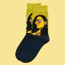 Κάλτσες Funky Socks "Mona Lisa" (S009)