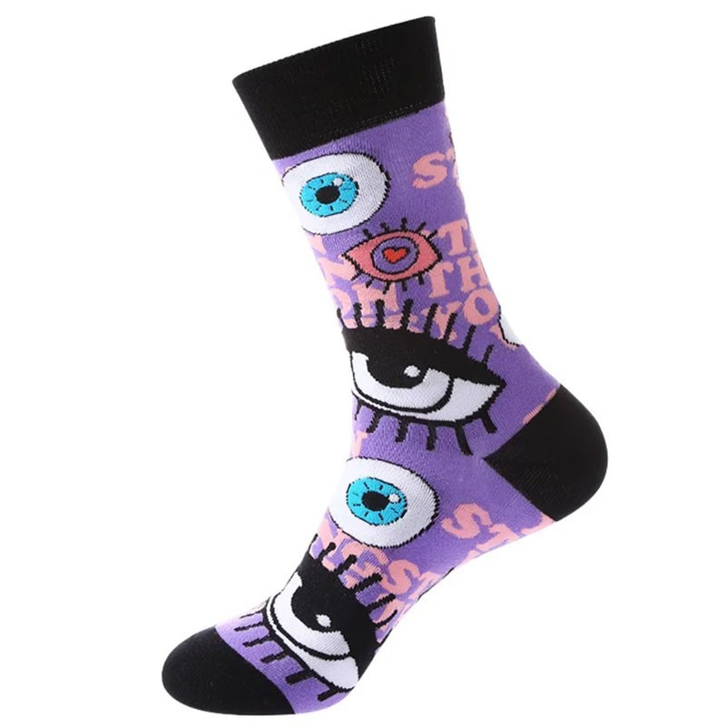 Κάλτσες Funky Socks "Purple Eye" (S011)