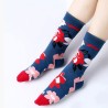 Κάλτσες Funky Socks "Red and White Flowers" (S028)