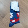 Κάλτσες Funky Socks "Red and White Flowers" (S028)