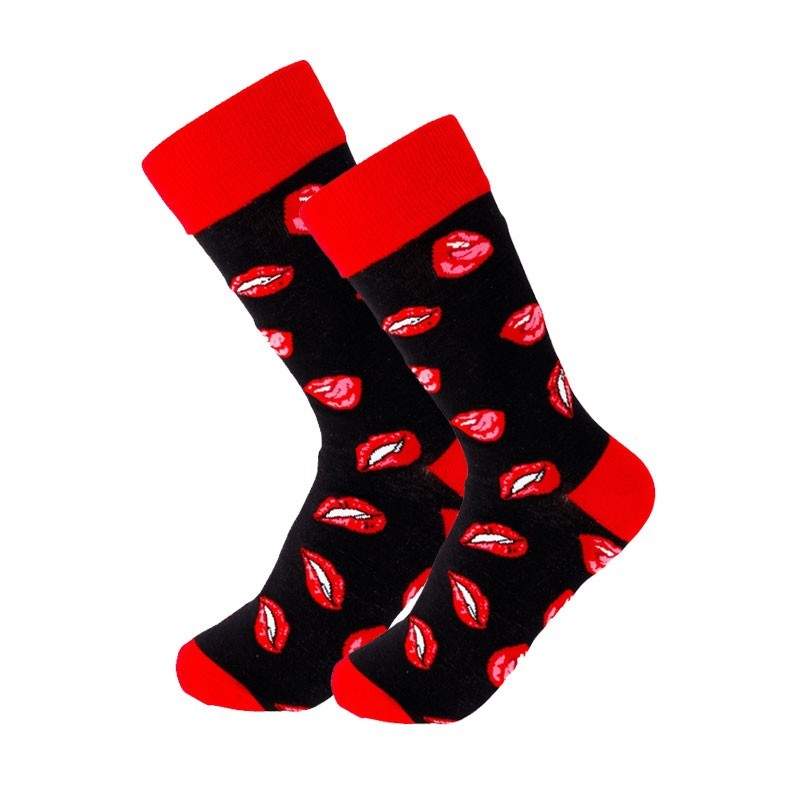 Κάλτσες Funky Socks "Sexy Lip Bite" (S034)