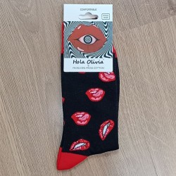 Κάλτσες Funky Socks "Sexy Lip Bite" (S034)