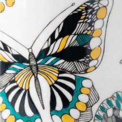 Κεραμική Κούπα 390ml με σχέδιο, "Butterflies - Flowers" (G784)