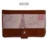 Γυναικείο πορτοφόλι καστόρι ταμπά "Eiffel Tower" (Α508)