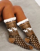 Μοναδικές κάλτσες με επένδυση γούνα σε πολλά σχέδια και χρώματα.